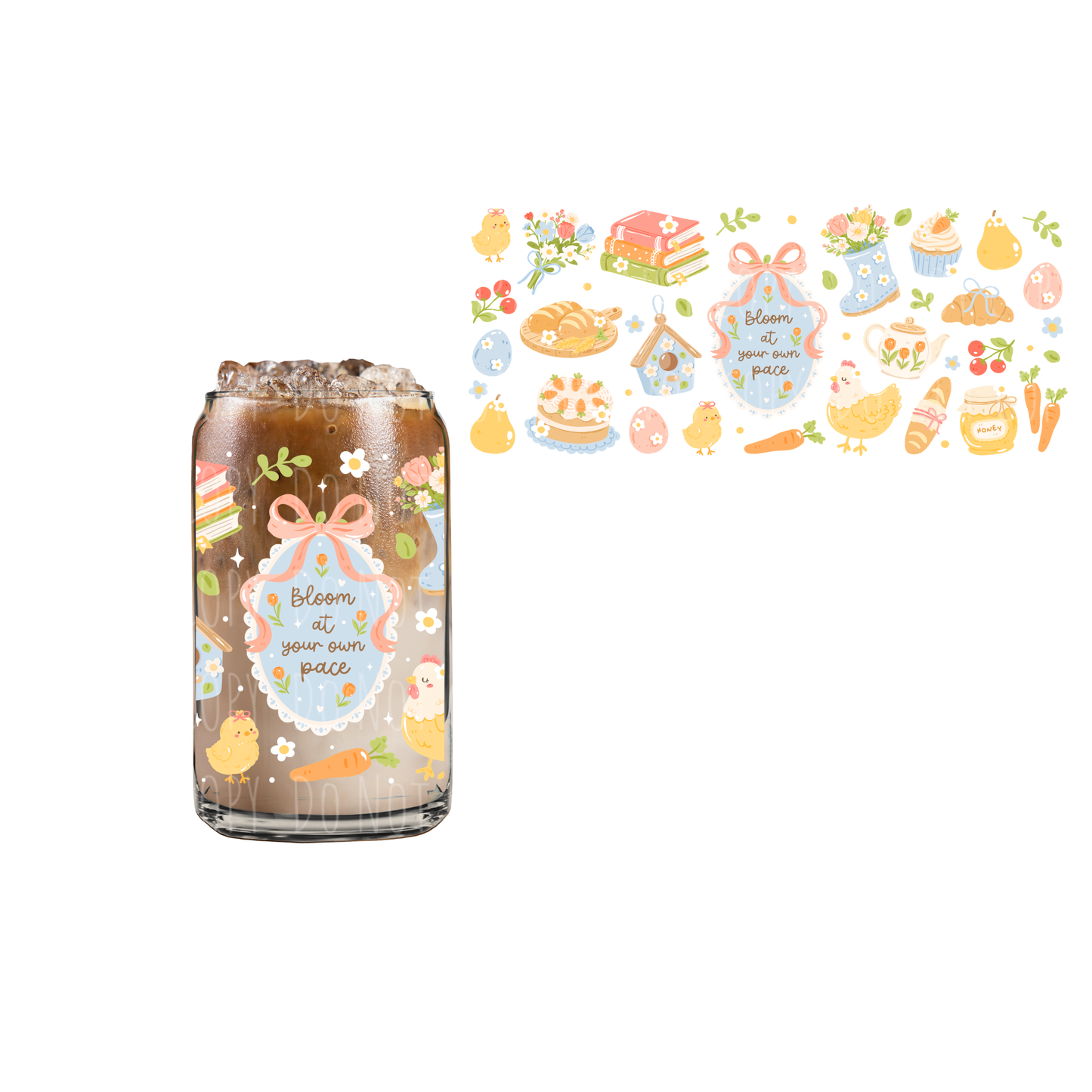 Self Love (DOUBLE SIDED) UVDTF 16oz cup wrap