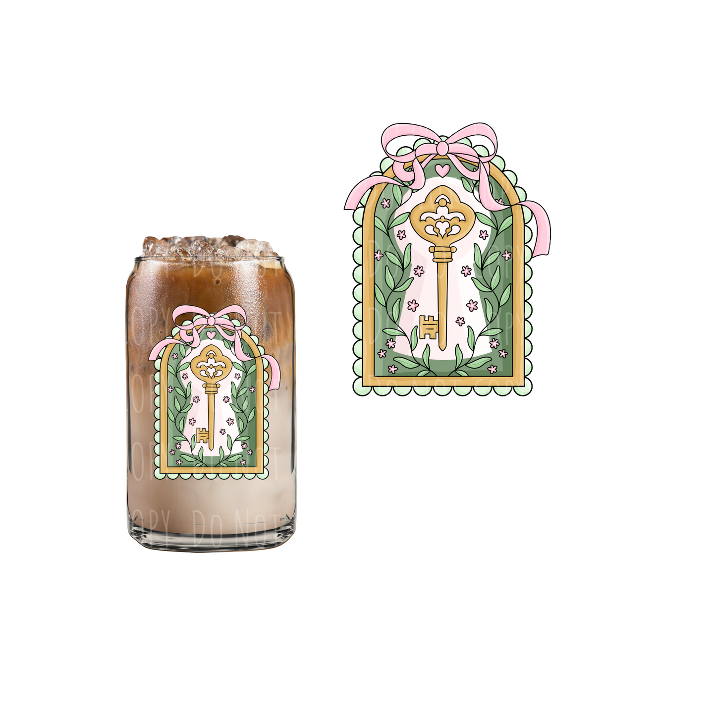 Secret Garden Frame (DOUBLE SIDED) UVDTF decal