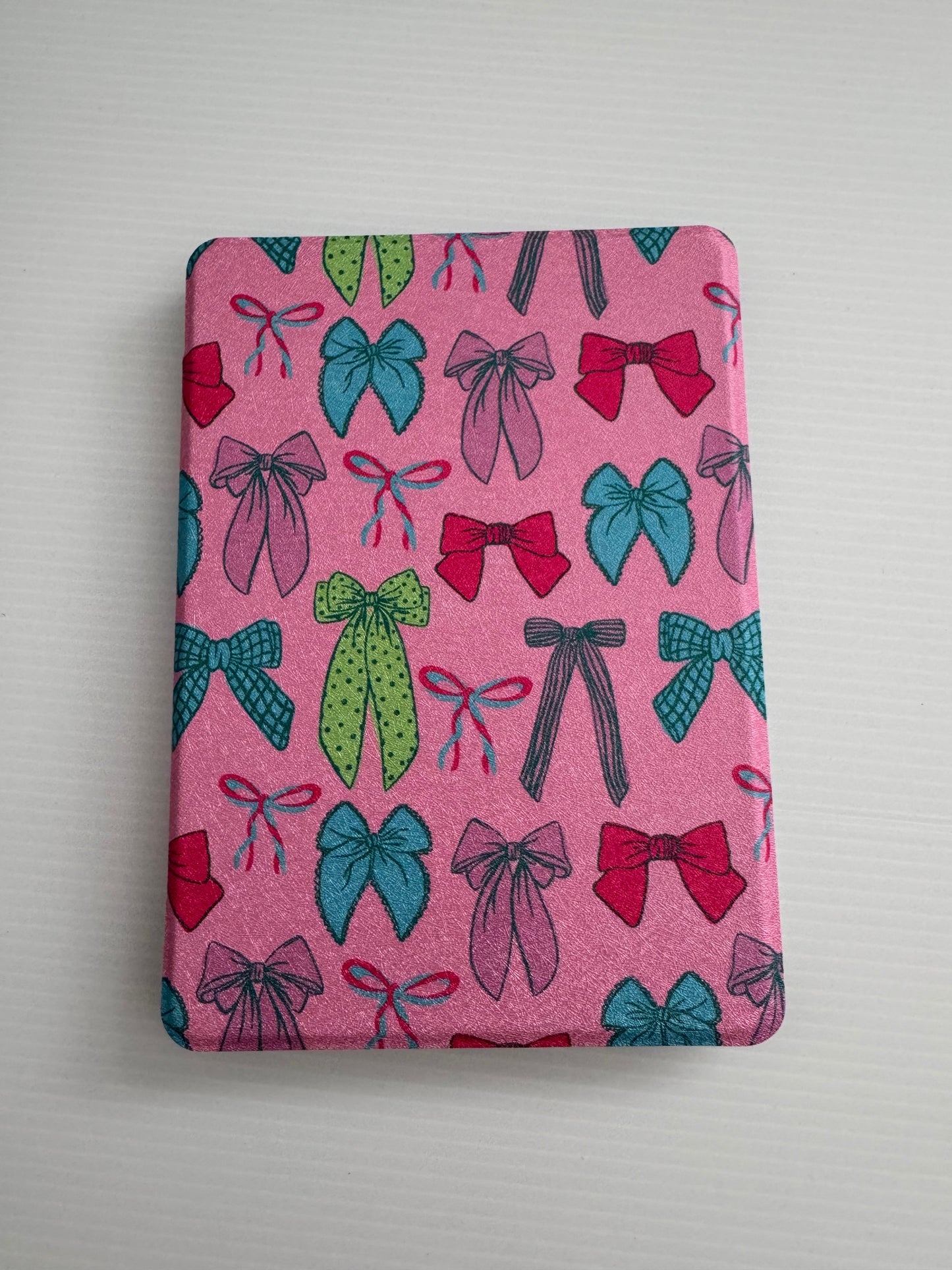 Pretty Pink Bows/ Wholesale Clear Back Kindle Cases- PACK of 3