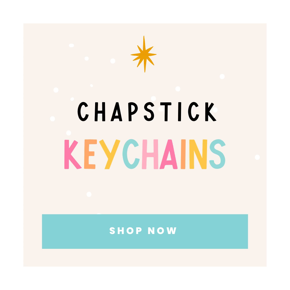 Chapstick Holder Keychains