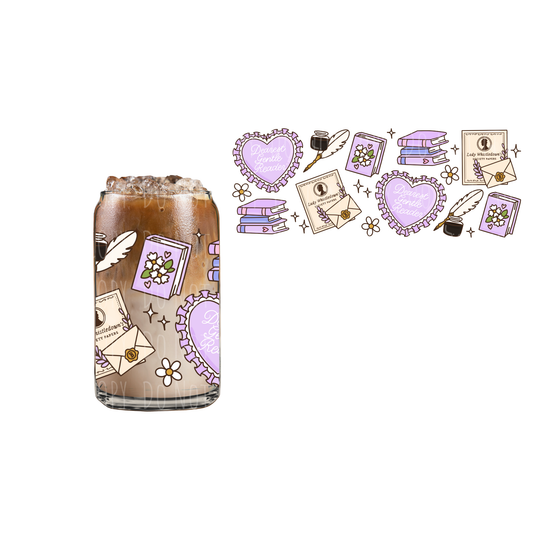 Dearest Gentle Reader (DOUBLE SIDED) UVDTF 16oz cup wrap