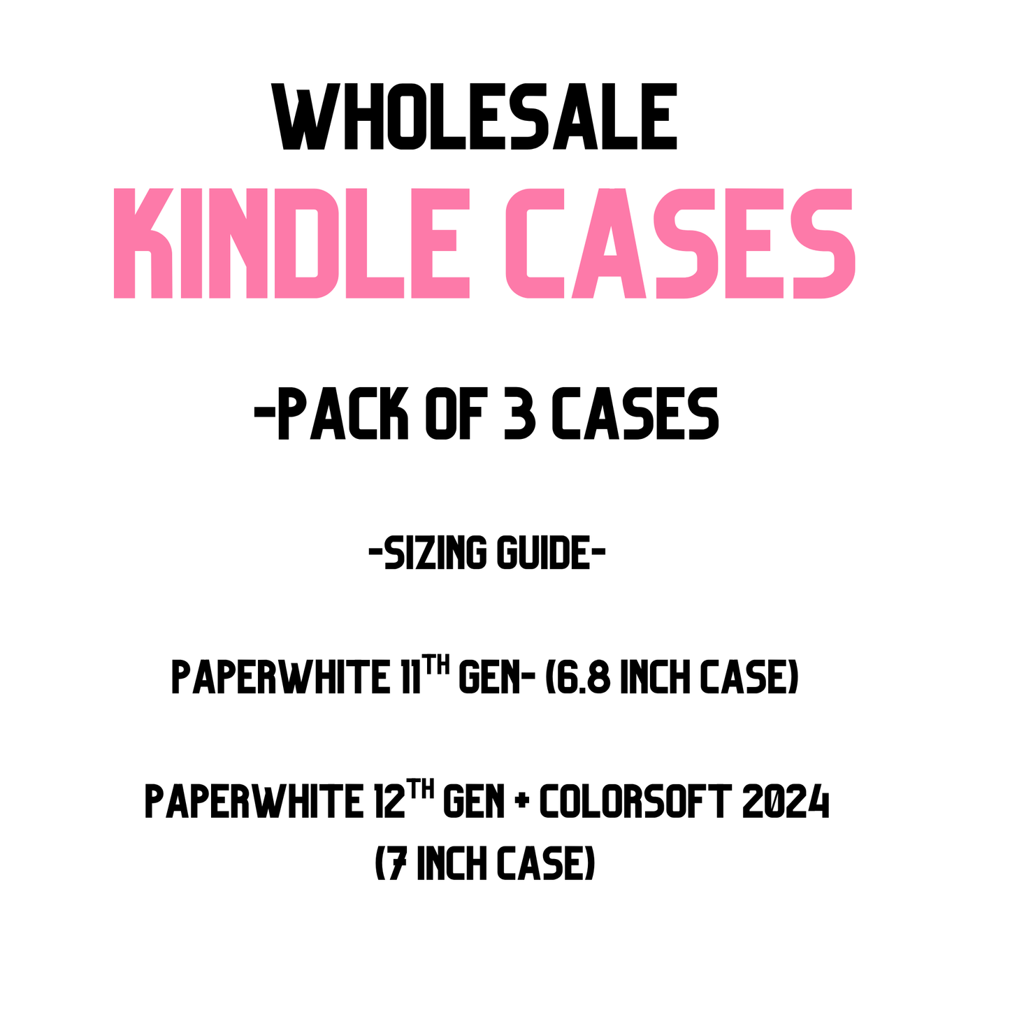 Blue Stripes / Wholesale Clear Back  Kindle Cases- PACK of 3