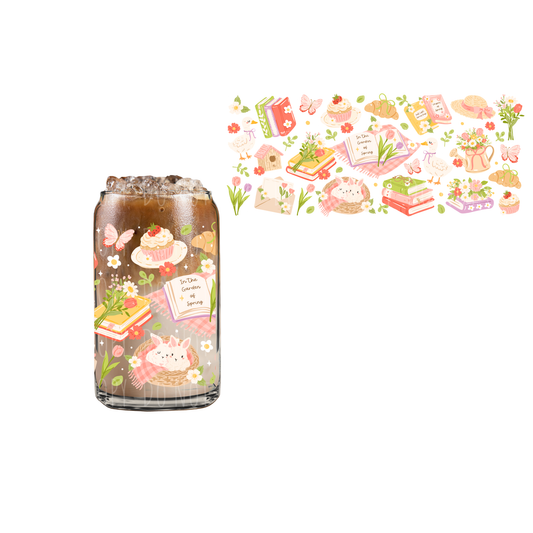 Garden Of Spring (DOUBLE SIDED) UVDTF 16oz cup wrap