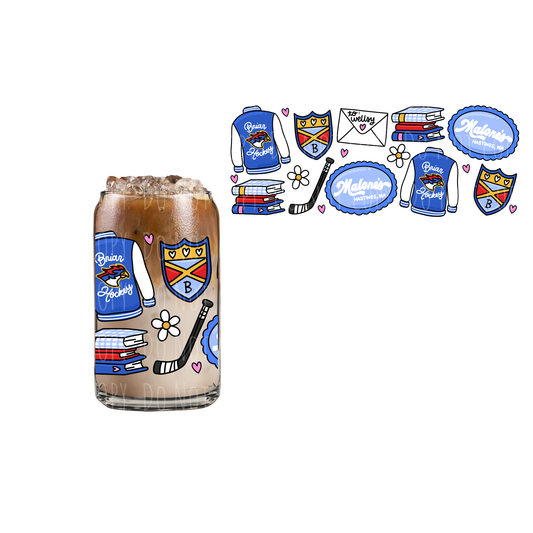 Briar Hockey (DOUBLE SIDED) UVDTF 16oz cup wrap