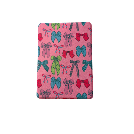 Pretty Pink Bows/ Wholesale Clear Back  Kindle Cases- PACK of 3