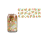 Red + Blue Flowers (DOUBLE SIDED) UVDTF 16oz cup wrap