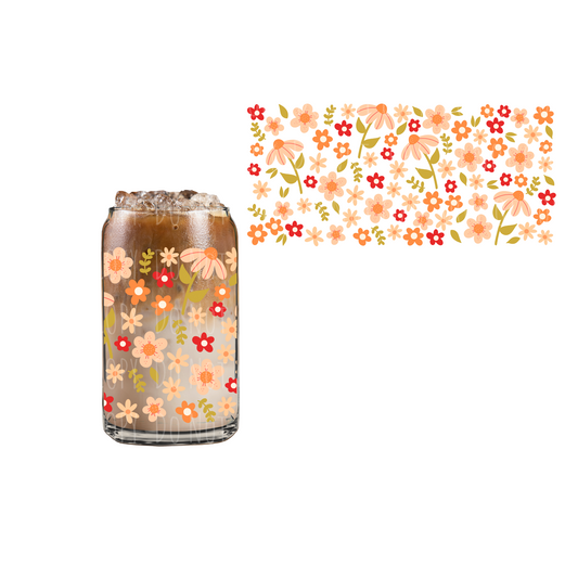 Autumn Blooms (DOUBLE SIDED) UVDTF cup wrap