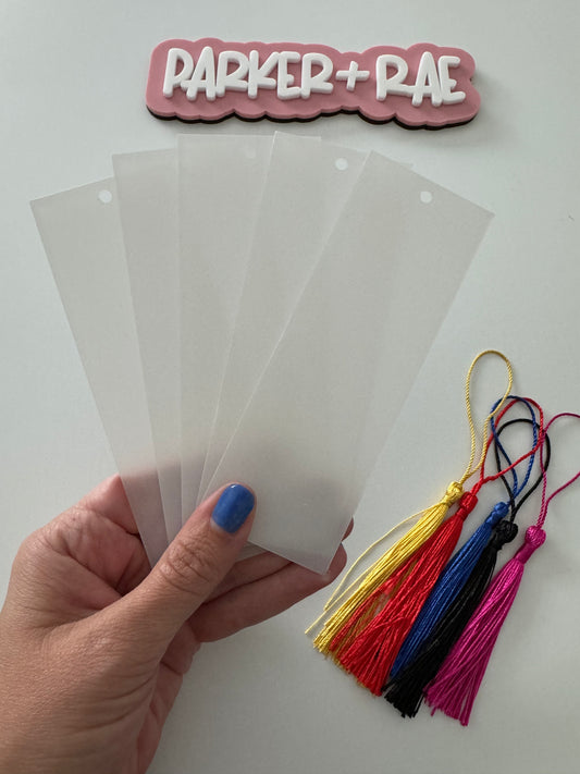 Pack of 5 Acrylic Bookmarks