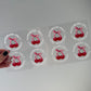 Cherry Handwash Only Stickers ( Pack of 8 )