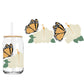 Hibiscus + Monarch (DOUBLE SIDED) UVDTF cup wrap