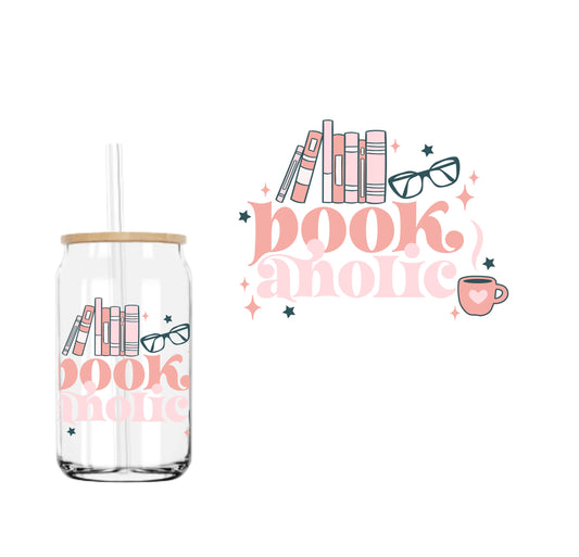 Bookaholic (DOUBLE SIDED) UVDTF decal