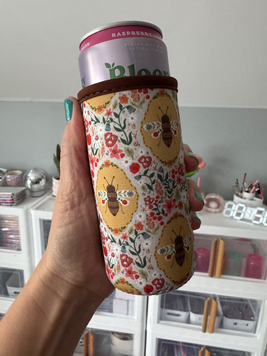 Vintage Bee Tall Can Sleeves (Pack of 5)