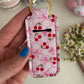 Cherry Crush Chapstick Holder Keychains (Pack of 5)