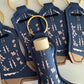 Navy Boot Chapstick Holder Keychains (Pack of 5)
