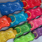 Rainbow Gummy Bear Chapstick Holder Keychains (Pack of 5)