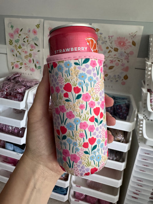 Summer Floral Tall Can Sleeves (Pack of 5)