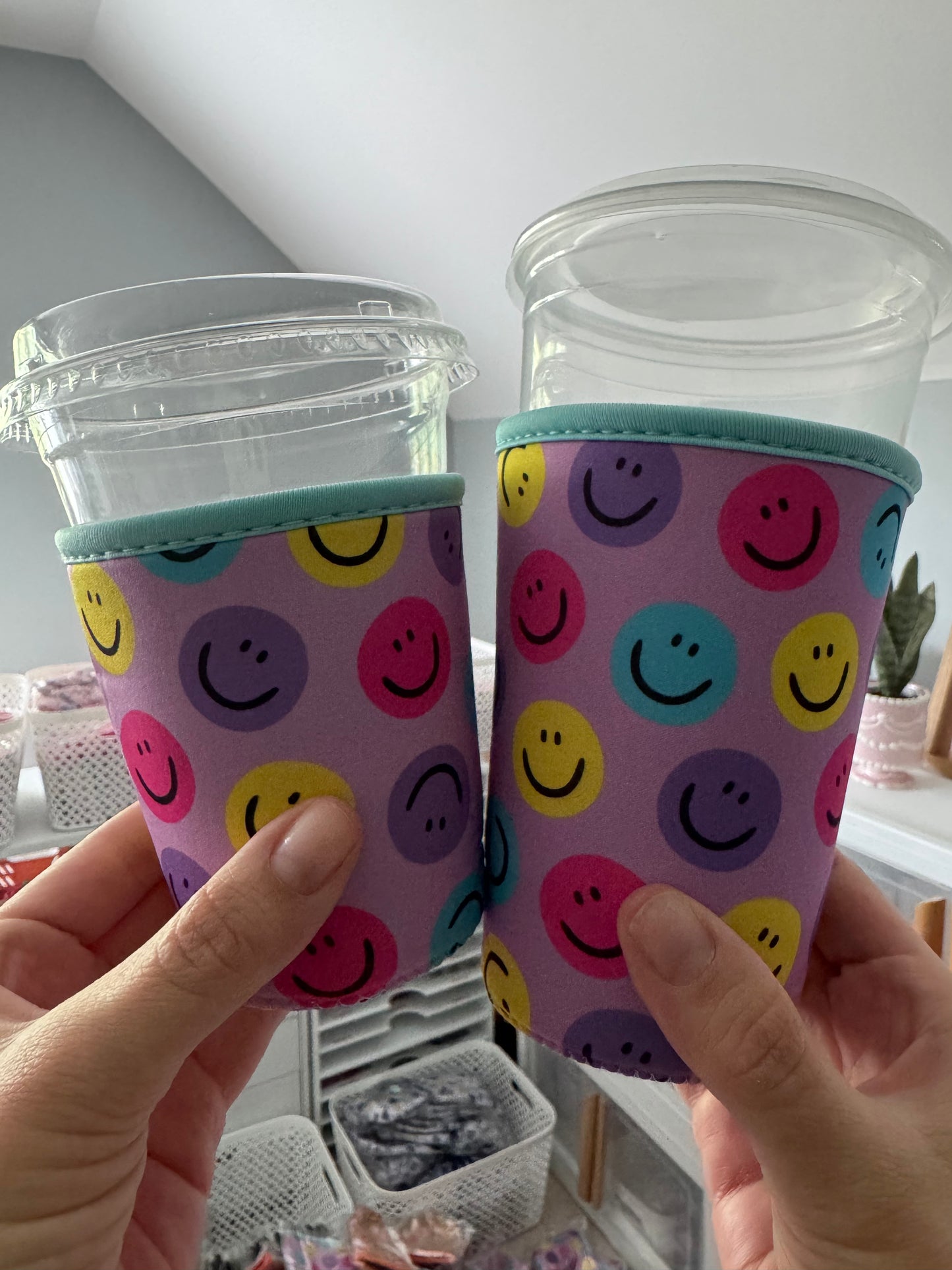 Happy Faces Coffee Sleeves