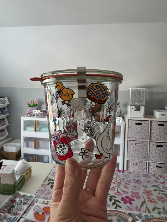 Garden Days Custom 16oz WECK Jar