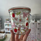 Butterflies + Strawberries Custom 16oz WECK Jar