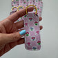Checkered Bows + Flowers Chapstick Holder Keychains (Pack of 5)