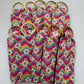Wavy Daisy Chapstick Holder Keychains (Pack of 5)
