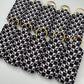 Checkered Bats Chapstick Holder Keychains (Pack of 5)