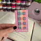 Checkered Flowers Magnetic Bookmarks (Pack of 5)