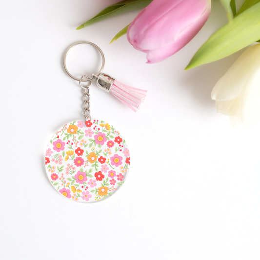Colorful Florals Keychain Decals (PACK OF 5)
