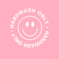 Happy Face Handwash Only Stickers ( Pack of 8 )