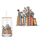 Floral Book Spines (DOUBLE SIDED) UVDTF decals