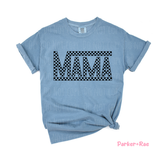 Black Checkered LARGE Mama DTF