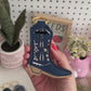 Navy Boot Chapstick Holder Keychains (Pack of 5)